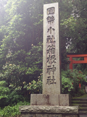 箱根神社へ行きました。金運のパワースポットです。