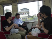 東武浅草駅を出発！電車でまったり行きました。